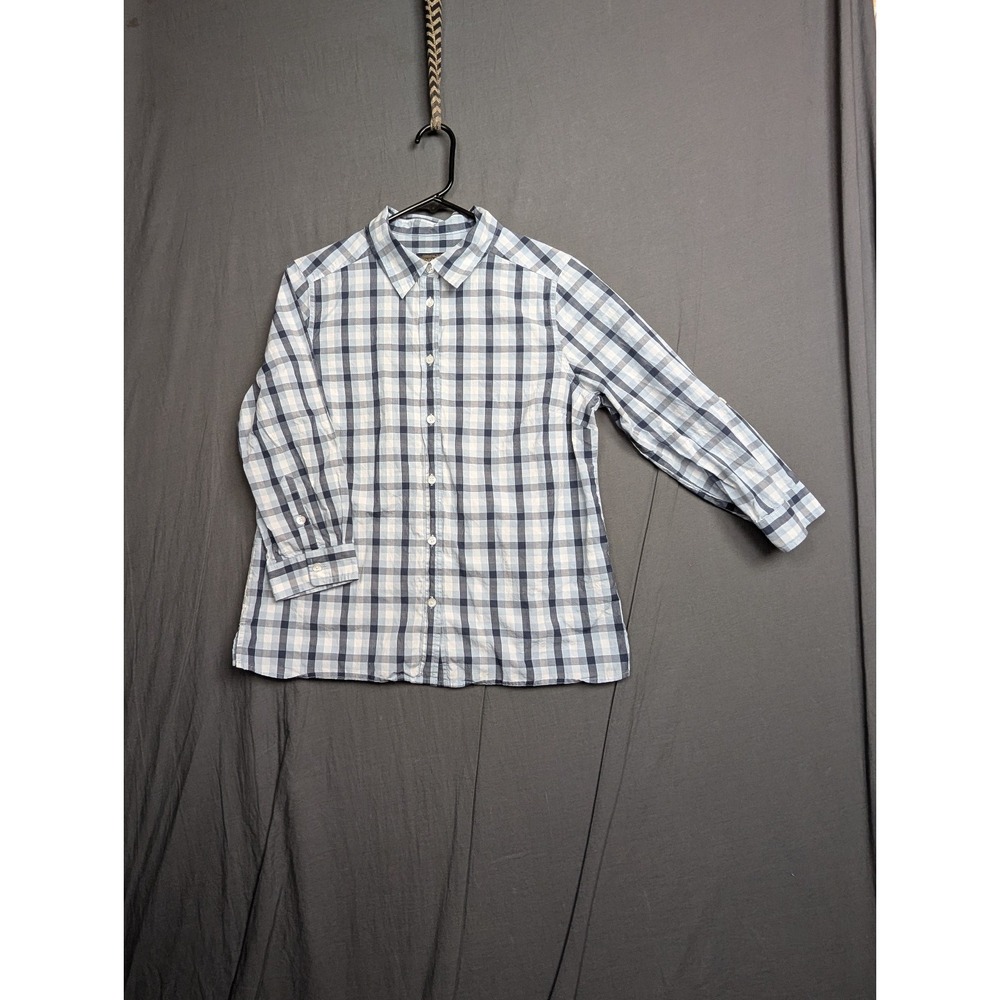 Pendleton Mens Plaid Flannel Cotton Long Sleeve Button-Up Shirt Sz M